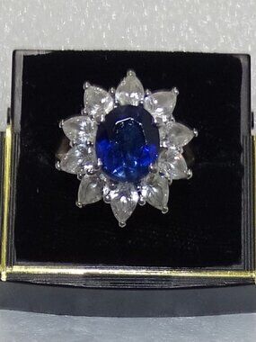 BLUE SAPPHIRE AND QUARTZ